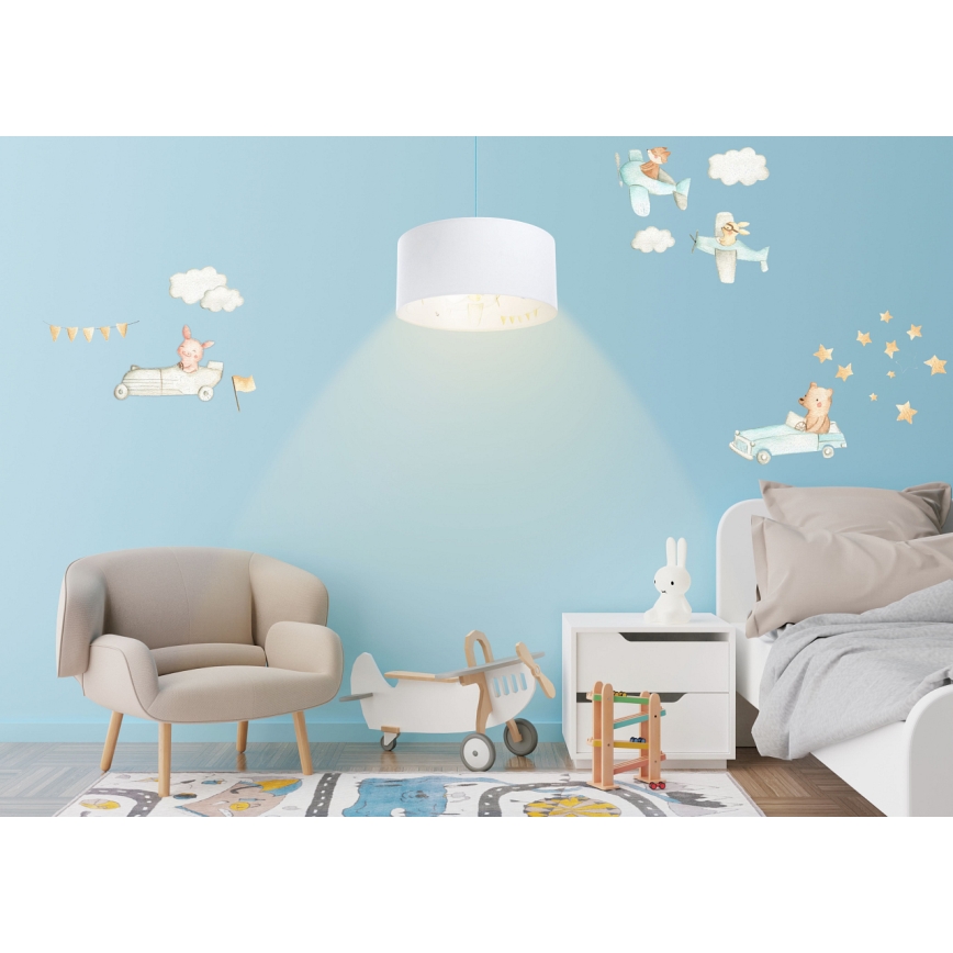 Żyrandol dziecięcy na lince SWEET DREAMS 1xE27/60W/230V śr. 30 cm