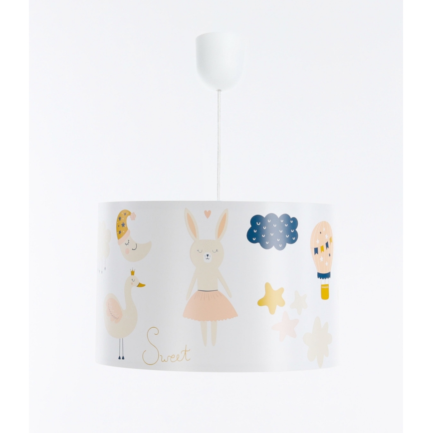Żyrandol dziecięcy na lince SWEET DREAMS 1xE27/60W/230V śr. 30 cm