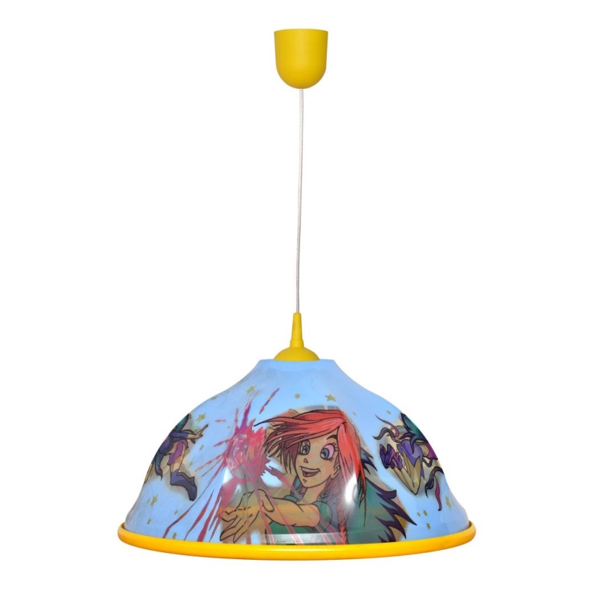 Żyrandol dziecięcy na lince WITCH 1xE27/15W/230V