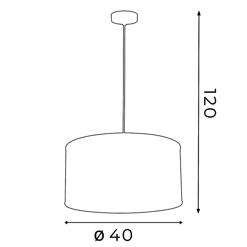 Żyrandol FELIX 1xE27/60W/230V czarny