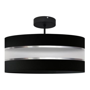 Żyrandol HELEN 3xE27/15W/230V czarny/chrom błyszczący