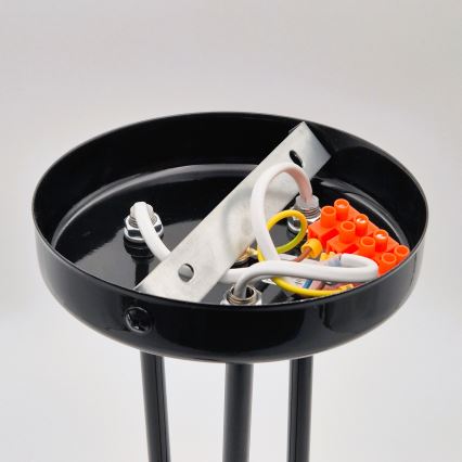 Żyrandol IRMA 3xE27/15W/230V czarny