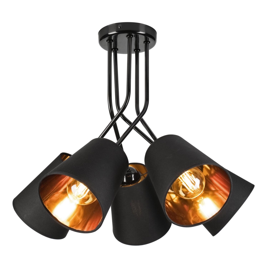 Żyrandol IRMA 5xE27/60W/230V czarny