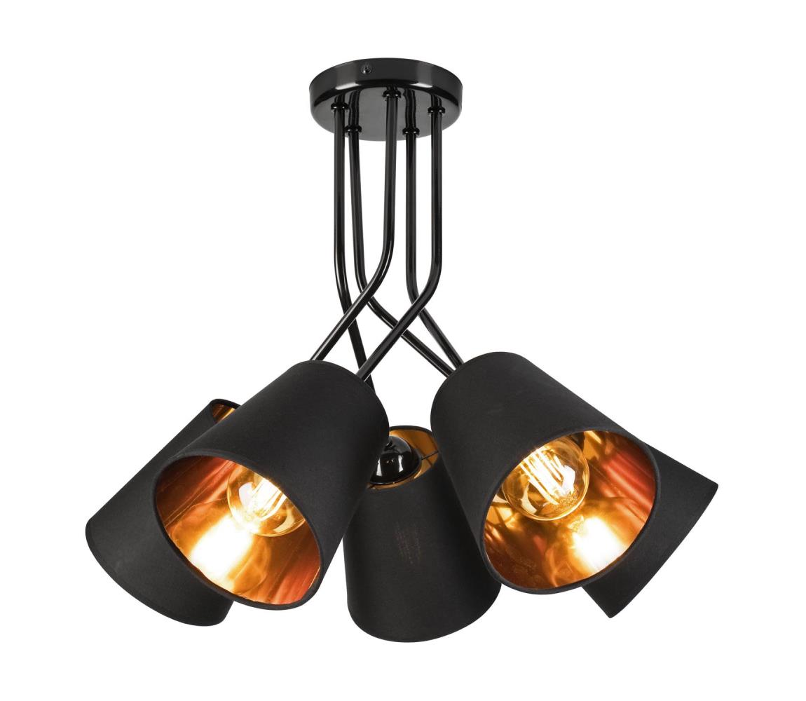 Żyrandol IRMA 5xE27/60W/230V czarny