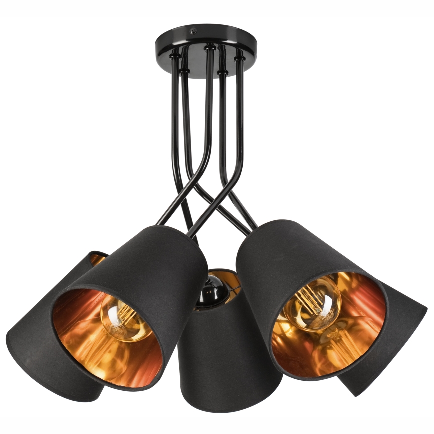 Żyrandol IRMA 5xE27/60W/230V czarny