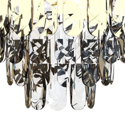 Żyrandol kryształowy LUXURIA 9xE14/40W/230V śr. 48 cm złoty