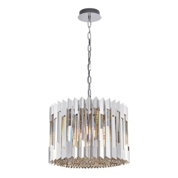Żyrandol kryształowy na łańcuchu RITZ 7xE14/40W/230V chrom błyszczący