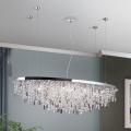 Żyrandol kryształowy na lince CRYSTALRIVER 21xG9/40W/230V chrom błyszczący