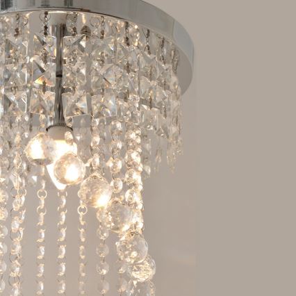 Żyrandol kryształowy natynkowy DOLORES 1xE14/60W/230V