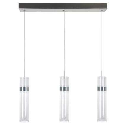 Żyrandol LED na lince AMBIENTE 3xLED/6W/230V 3000/4000/6000K chrom błyszczący