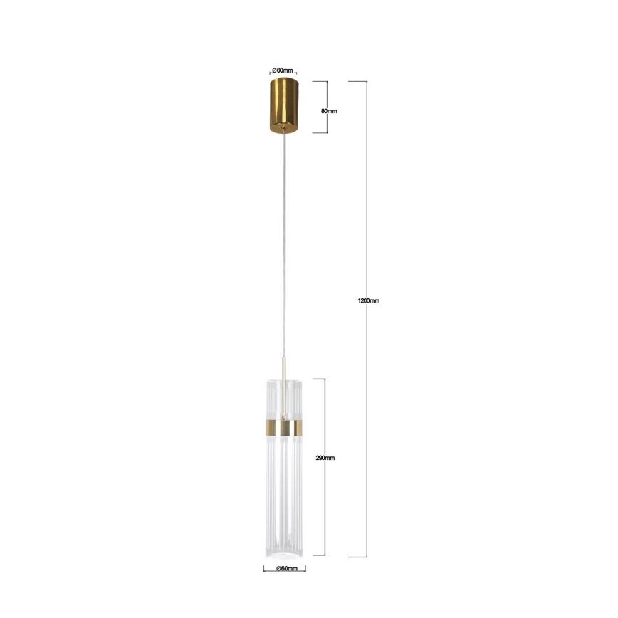 Żyrandol LED na lince AMBIENTE LED/6W/230V 3000/4000/6000K złoty