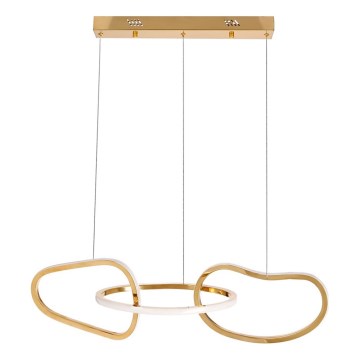 Žyrandol LED na lince ANNELI LED/30W/230V 80 cm złoty