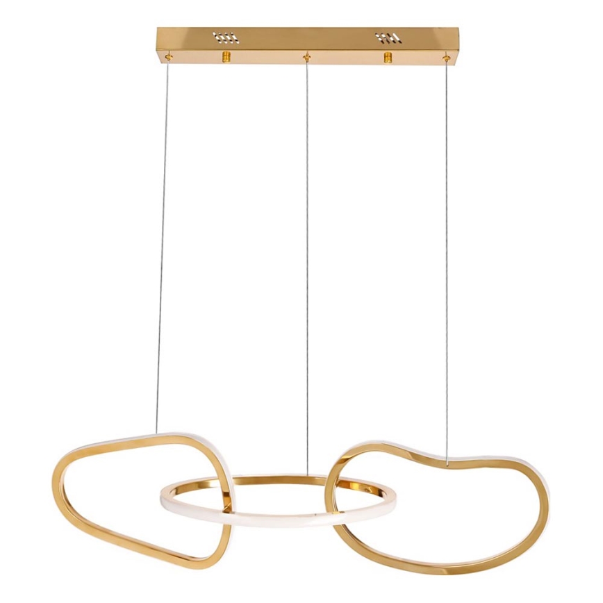 Žyrandol LED na lince ANNELI LED/30W/230V 80 cm złoty