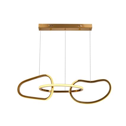 Žyrandol LED na lince ANNELI LED/30W/230V 80 cm złoty