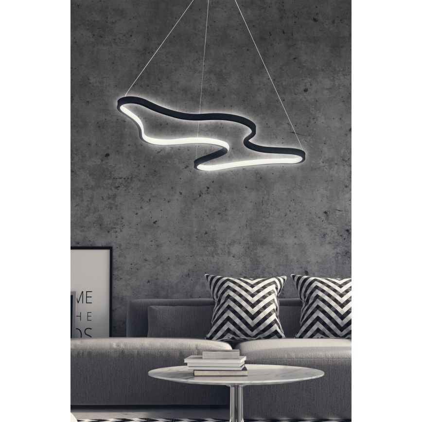 Żyrandol LED na lince ARTISAN LED/36W/230V 6500K czarny