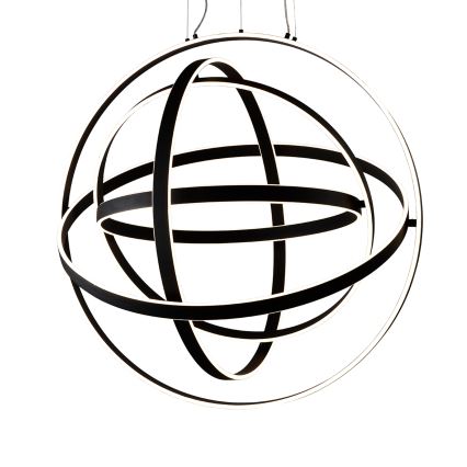 Žyrandol LED na lince COPERNICUS LED/260W/230V czarny