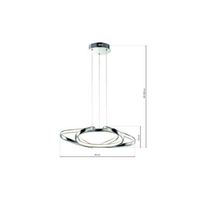 Żyrandol LED na lince COPERNICUS LED/46W/230V