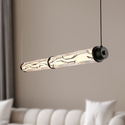 Žyrandol LED na lince CORTE LED/18W/230V czarny