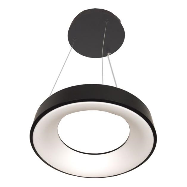 Žyrandol LED na lince DRAX LED/32W/230V 4000K Ø 38 cm czarny