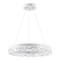 Żyrandol LED na lince FROZI LED/32W/230V Ø 50 cm biały