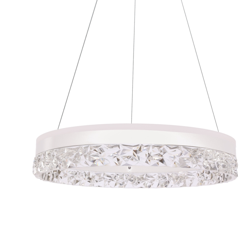 Żyrandol LED na lince FROZI LED/32W/230V Ø 50 cm biały