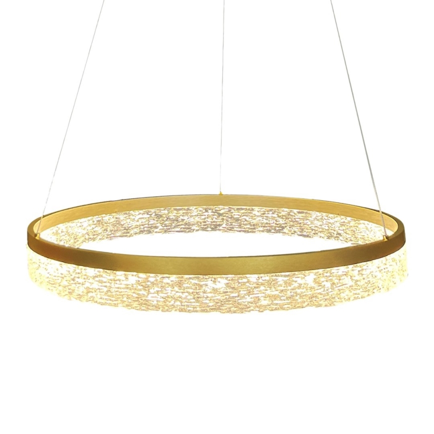 Żyrandol LED na lince GALA LED/25W/230V śr. 50 cm złoty