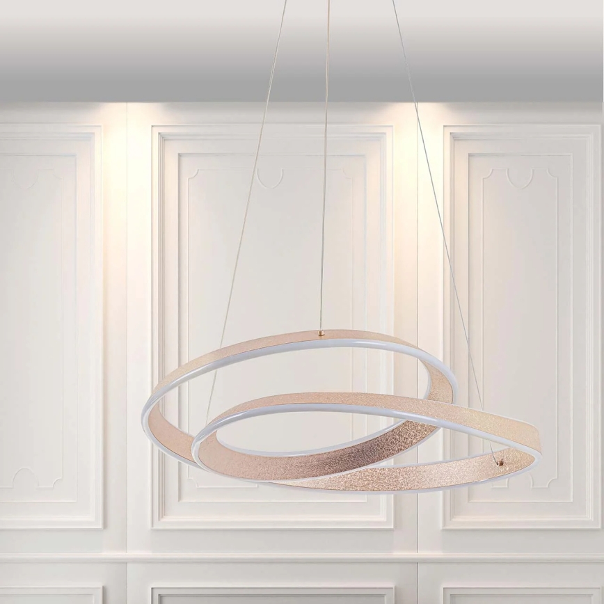 Žyrandol LED na lince GLOW LED/75W/230V 4000K, śr. 60 cm, złoty