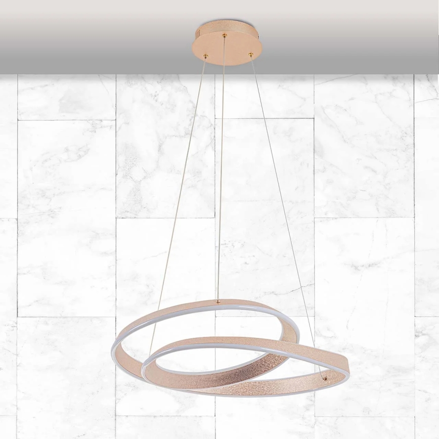 Žyrandol LED na lince GLOW LED/75W/230V 4000K, śr. 60 cm, złoty