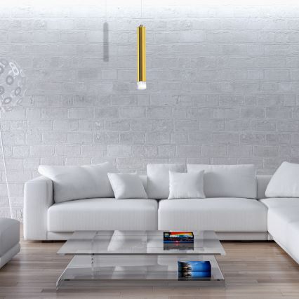 Żyrandol LED na lince GOLDIE LED/5W/230V złoty