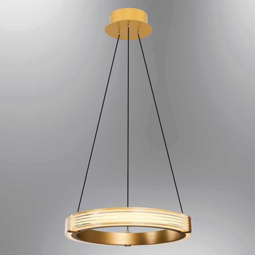 Żyrandol LED na lince JESI LED/22W/230V 3000K, śr. 40 cm, złoty
