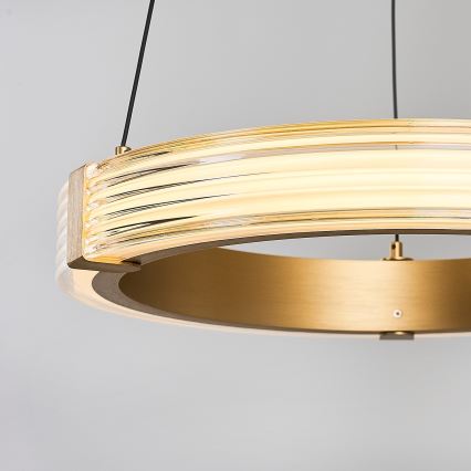 Żyrandol LED na lince JESI LED/22W/230V 3000K, śr. 40 cm, złoty