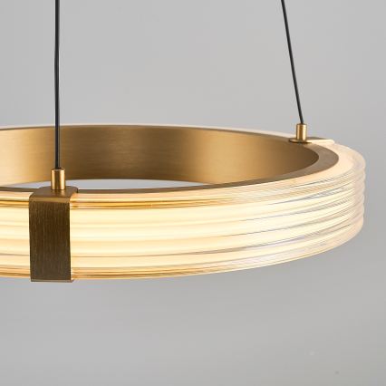 Żyrandol LED na lince JESI LED/22W/230V 3000K, śr. 40 cm, złoty