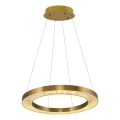 Żyrandol LED na lince JESI LED/85W/230V 3000K śr. 80 cm brązowy
