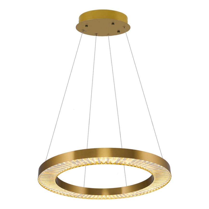 Żyrandol LED na lince JESI LED/85W/230V 3000K śr. 80 cm brązowy