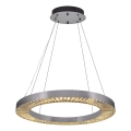 Żyrandol LED na lince JESI LED/85W/230V 3000K śr. 80 cm srebrny