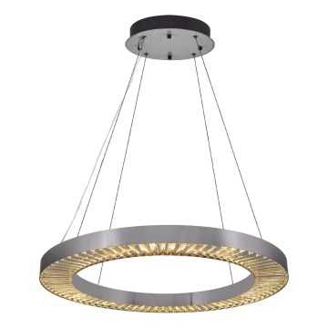 Żyrandol LED na lince JESI LED/85W/230V 3000K śr. 80 cm srebrny