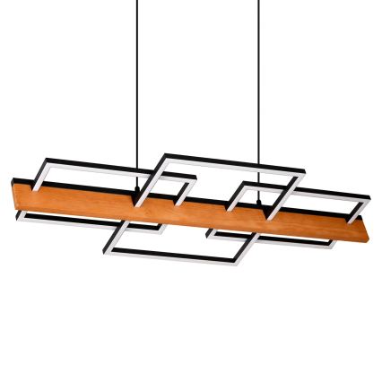 Żyrandol LED na lince LARYSA LED/35W/230V sosna