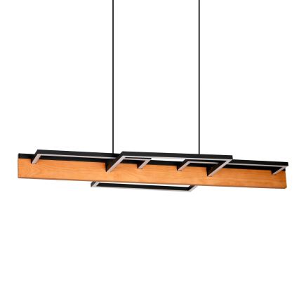 Żyrandol LED na lince LARYSA LED/35W/230V sosna