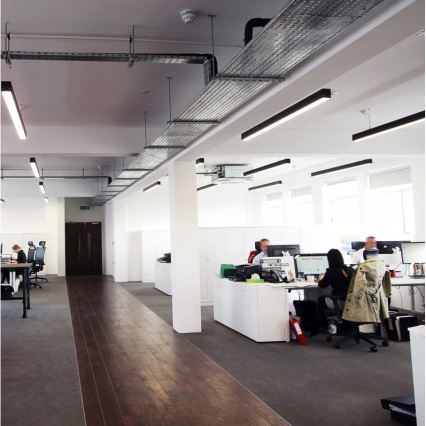 Żyrandol LED na lince LED/44W/230V 4000K 120 cm czarny