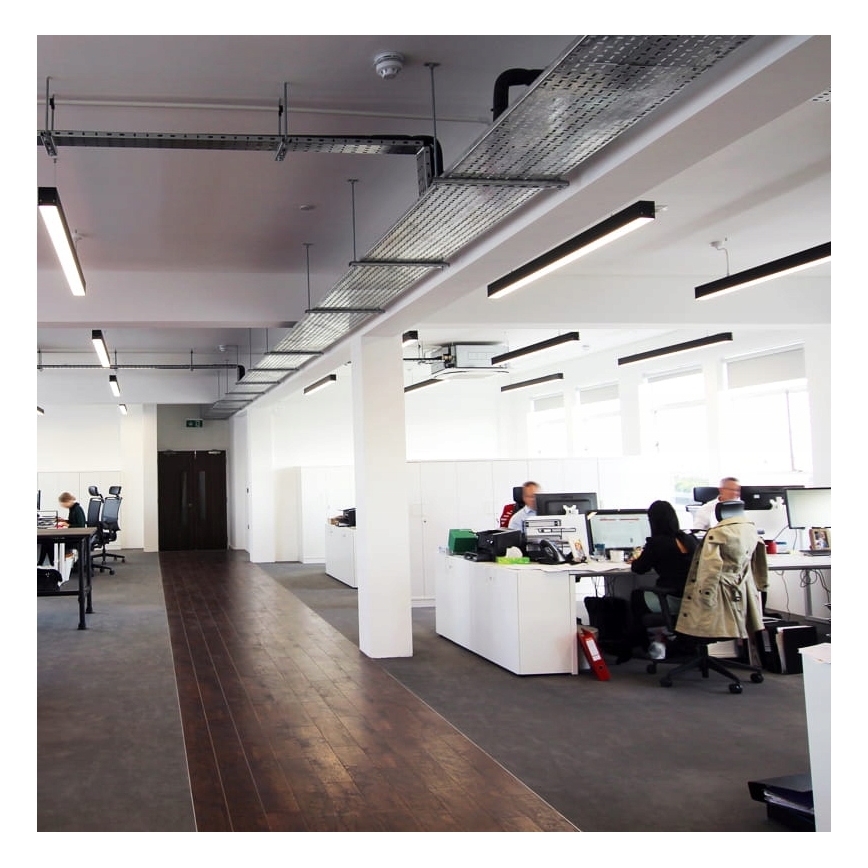 Żyrandol LED na lince LED/44W/230V 4000K 120 cm czarny