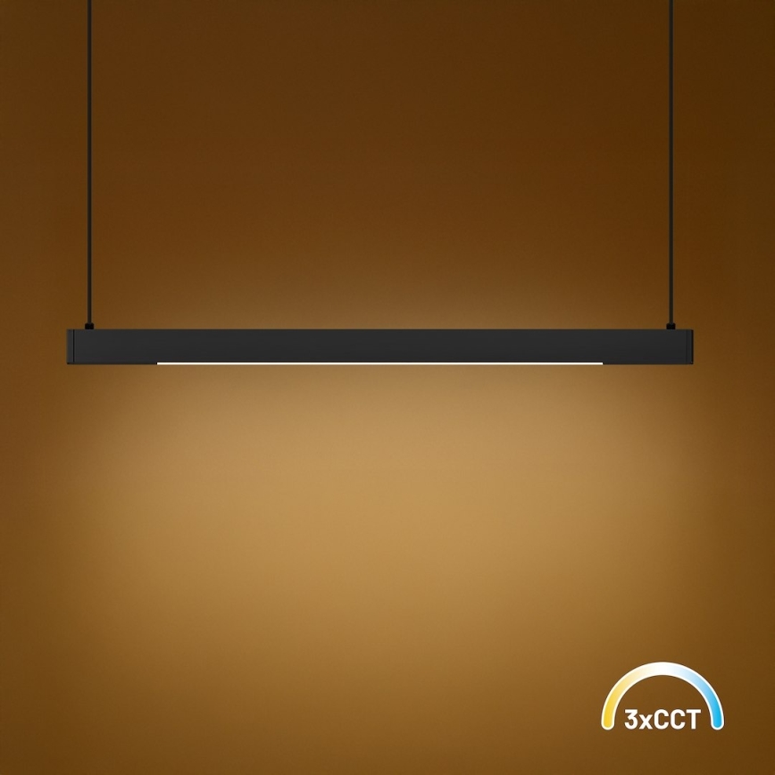 Żyrandol LED na lince LINEA LED/36W/230V 3000/4000/5700K CRI 90 czarny