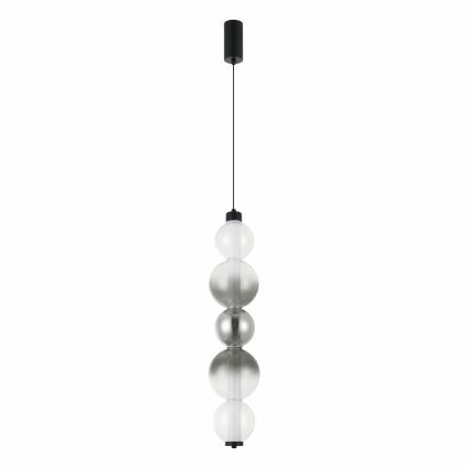 Žyrandol LED na lince LUMMI LED/19W/230V czarny/dymiony