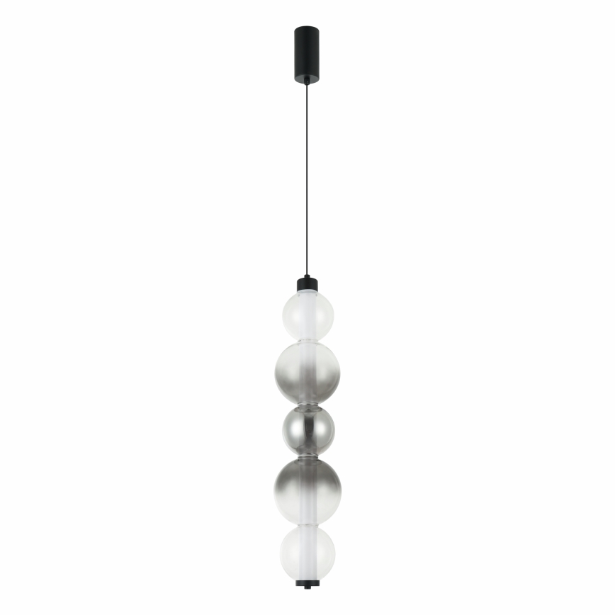 Žyrandol LED na lince LUMMI LED/19W/230V czarny/dymiony
