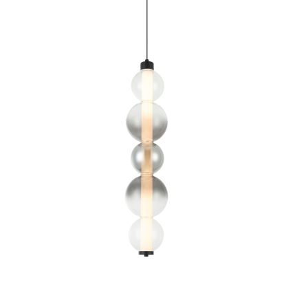 Žyrandol LED na lince LUMMI LED/19W/230V czarny/dymiony