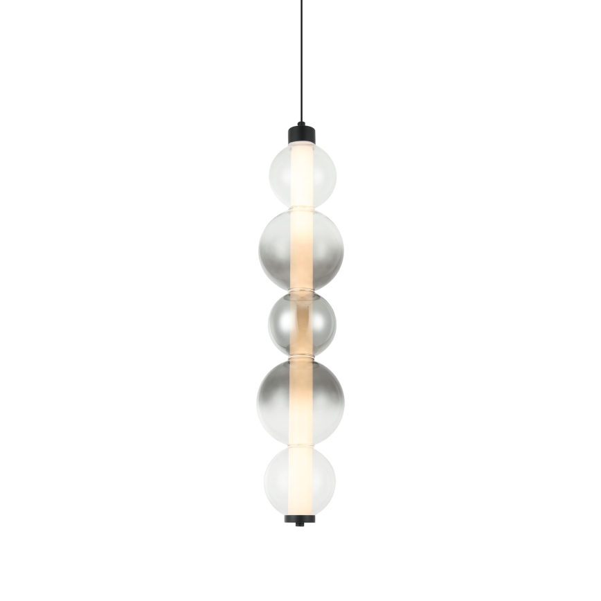 Žyrandol LED na lince LUMMI LED/19W/230V czarny/dymiony