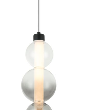 Žyrandol LED na lince LUMMI LED/19W/230V czarny/dymiony