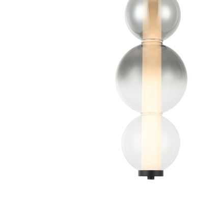 Žyrandol LED na lince LUMMI LED/19W/230V czarny/dymiony