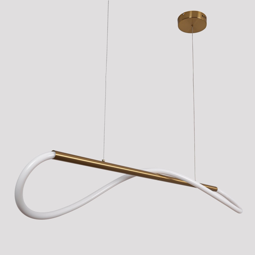 Żyrandol LED na lince MELECA LED/24W/230V 3000/4000/6000K 100 cm złoty