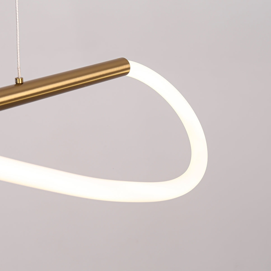 Żyrandol LED na lince MELECA LED/24W/230V 3000/4000/6000K 100 cm złoty