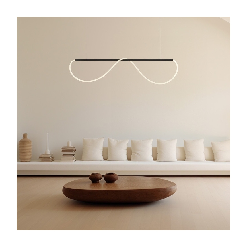 Żyrandol LED na lince MELECA LED/36W/230V 3000/4000/6000K 160 cm czarny